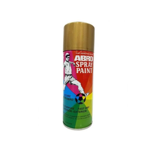 Abro Spray Paint Peinture En Aérosol Polyvalente Pour Voitures, Motos Couleur (Gold 027) - OR